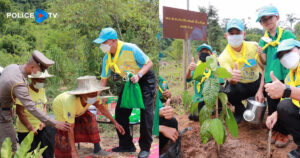 บิ๊กต่อศักดิ์ ผช.ผบ.ตร. นำกำลังจิตอาสาปลูกป่าเฉลิมพระเกียรติ 90 พรรษา