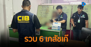 ตำรวจสอบสวนกลาง (CIB) ร่วม อย. สสจ.ปทุมธานี ค้น 6 ร้านยามหาภัย รวบ 6 เภสัชเก๊เครือข่ายกระจายยาแก้ไอให้วัยรุ่นสาย 4×100